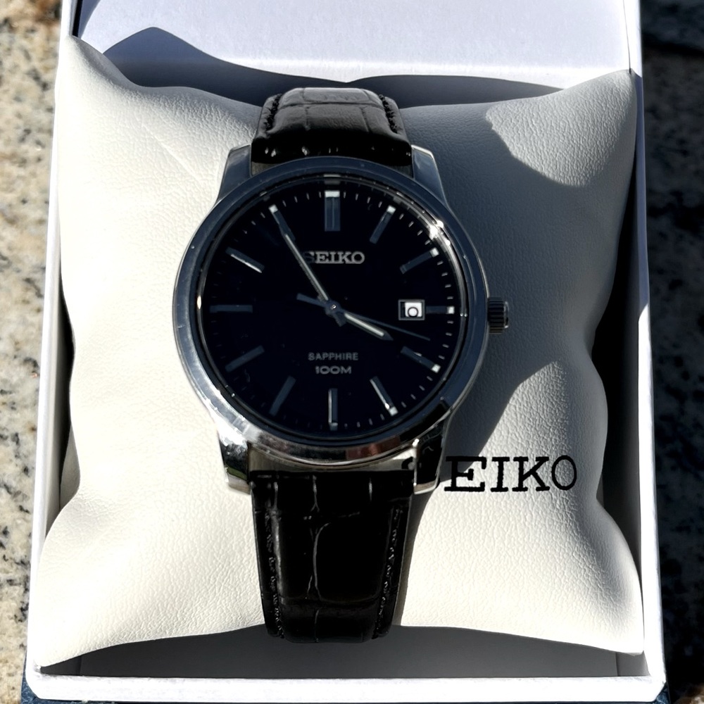 SEIKO SAPPHIRE QUARTZ SGEH WATCH